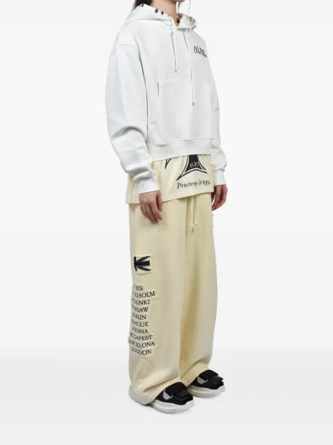 N.HOOLYWOOD Co-Tour layered logo-print hoodie