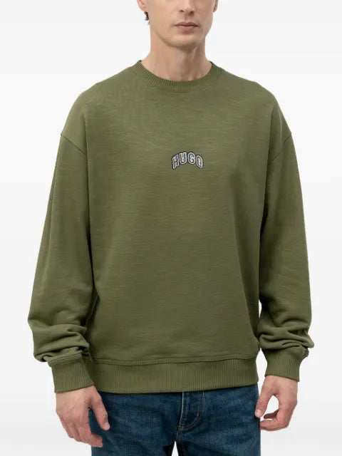 HUGO logo-embroidered sweatshirt