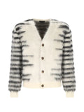TOM FORD striped mohair-blend cardigan
