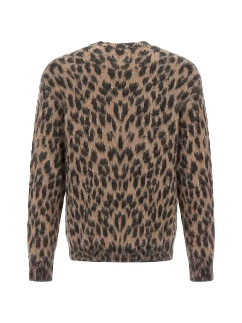 Laneus leopard-print sweater