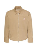 Calvin Klein logo-patch zip-up jacket