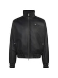 adidas studded logo-patch bomber jacket