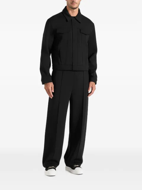 Manière De Voir Kairo - neoprene trucker jacket - black