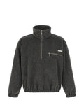 Song For The Mute half-zip logo-patch sweater