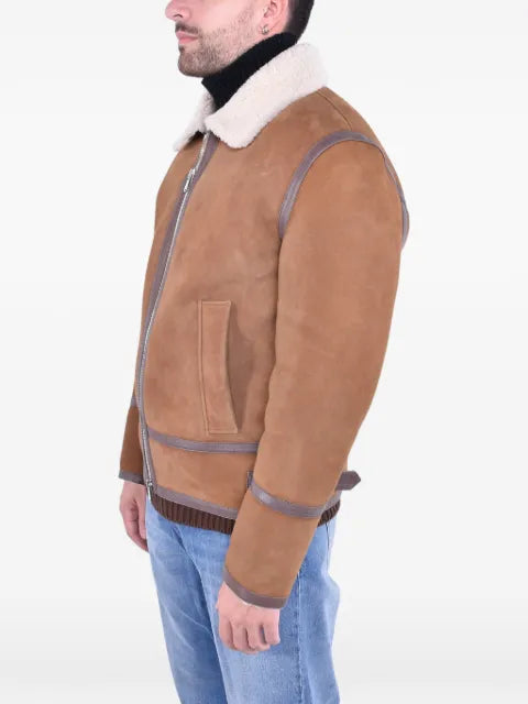 DONDUP Montone shearling panelled jacket