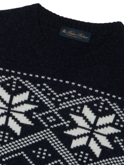Brooks Brothers Norwegian jacquard sweater