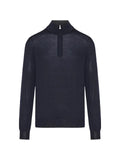Gran Sasso quarter-zip fine-knit sweater