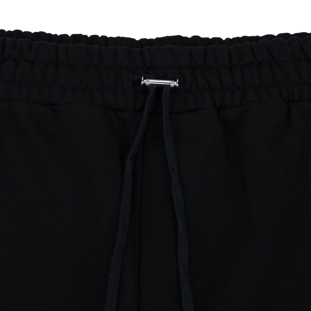 Black MA Watercolor Bar Sweatshorts