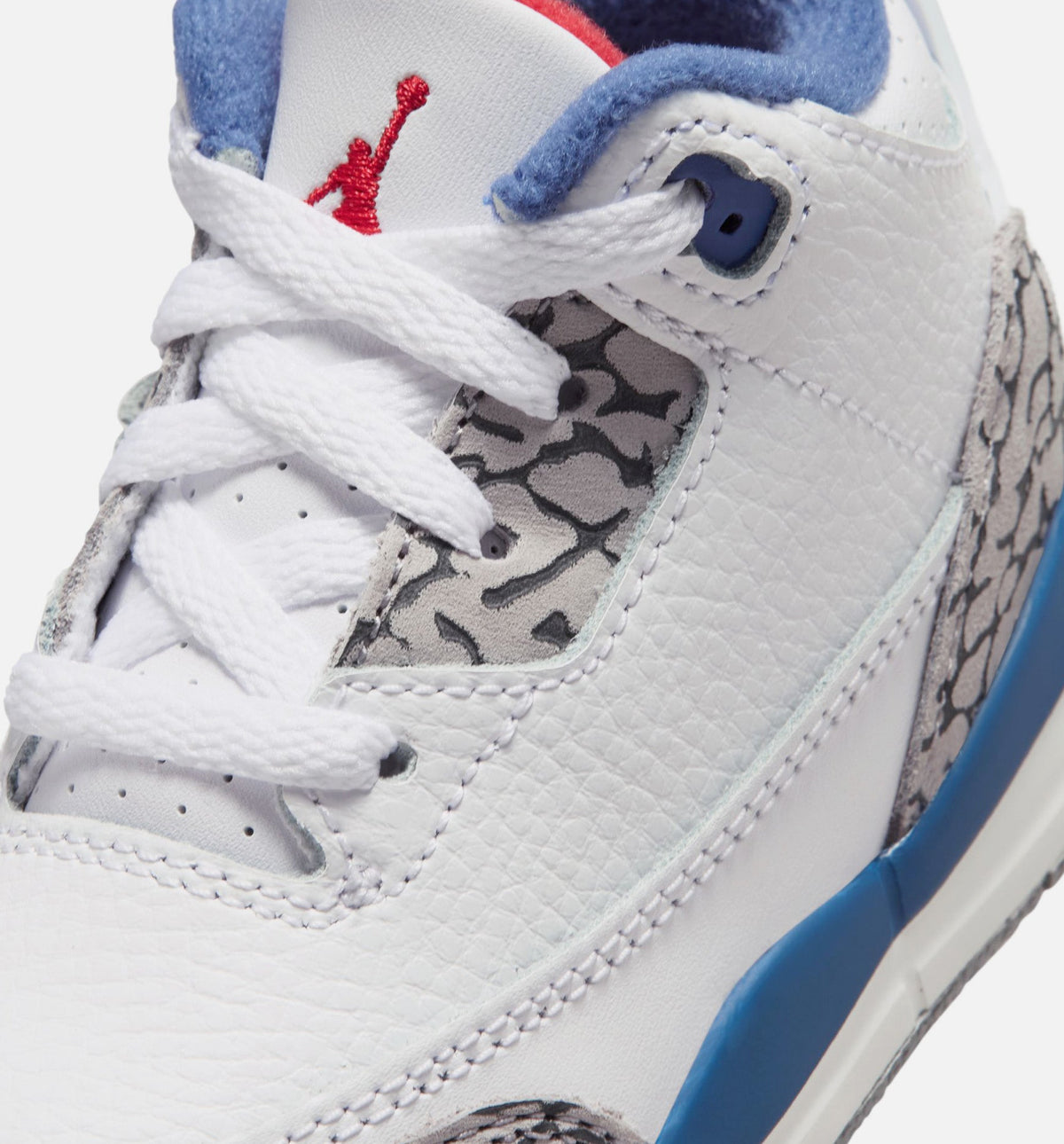 Air Jordan 3 Retro Infant Toddler Lifestyle Shoe - White/Fire Red/True Blue