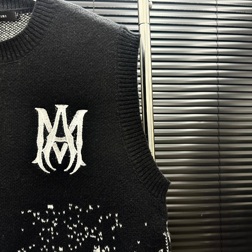 AMIRI MA Monogram Gradient Paisley Knit Vest