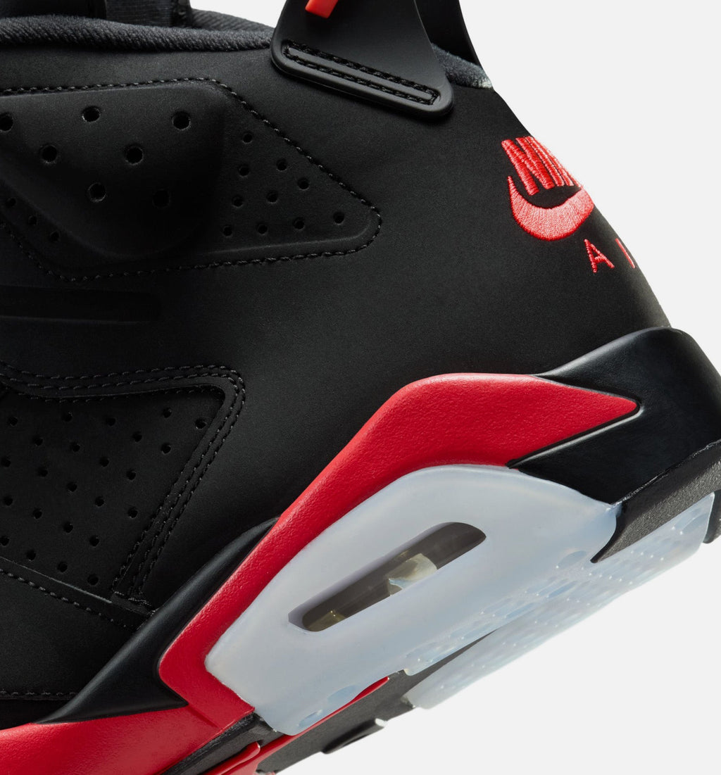 Air Jordan 6 Retro 'Infrared' (Salesman) - Men's Lifestyle Sneaker (Black/Light Crimson)