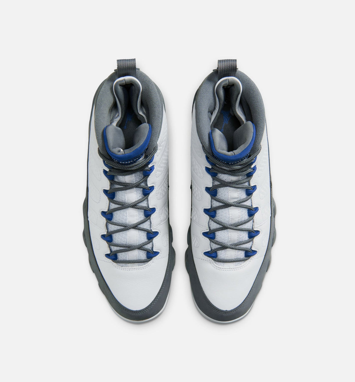Air Jordan 9 Retro Flint Grey and French Blue – Men's Lifestyle Shoe in White/French Blue/Flint Grey
