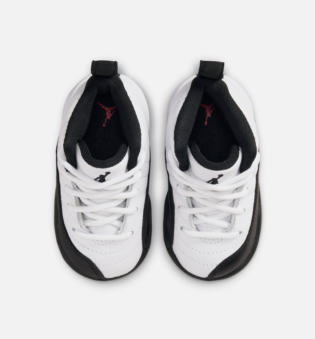 Air Jordan 12 Retro 'Taxi' - Infant/Toddler Lifestyle Sneaker (White/Black/Taxi)