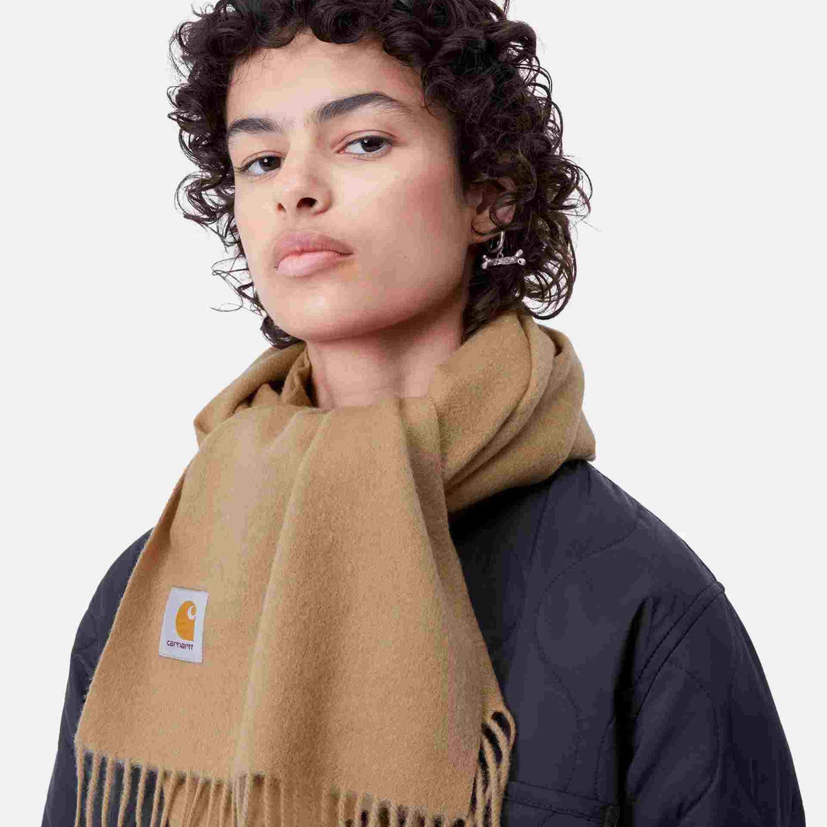 Carhartt WIP Clan Scarf Wool: Peanut