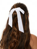 LOVE KNOTS TIE SCRUNCHIE WHITE