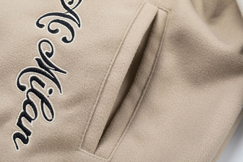 Off-White Embroidered Badge Varsity Jacket Unisex