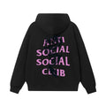 Anti Social Social Club Black Dragon Purple Logo Black Hoodie