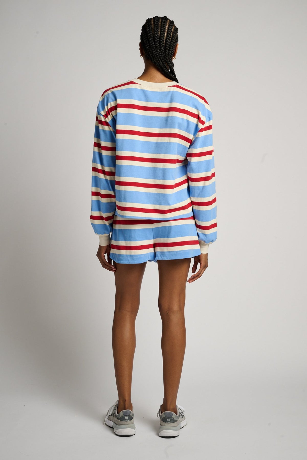 Striped Cotton Jersey Short Long Sleeve