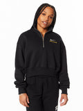 1/2-Zip Crop Sweatshirt