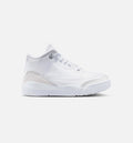 Air Jordan 3 Retro 'White and Silver' Preschool - White/Metallic Silver