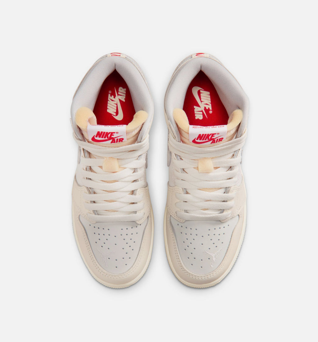 Air Jordan 1 Retro High OG Sail Big Kids' Sneakers - Sail / University Red / Pale Ivory / Off-White / Phantom