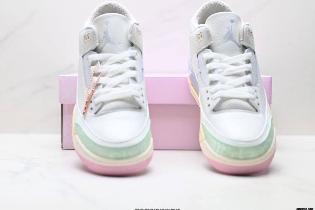 Air Jordan 3 Retro White Mint Pastel Sneakers
