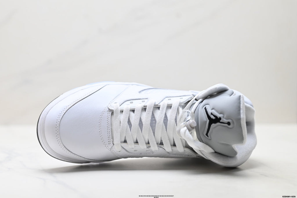 Air Jordan 5 Retro Triple White Sneakers