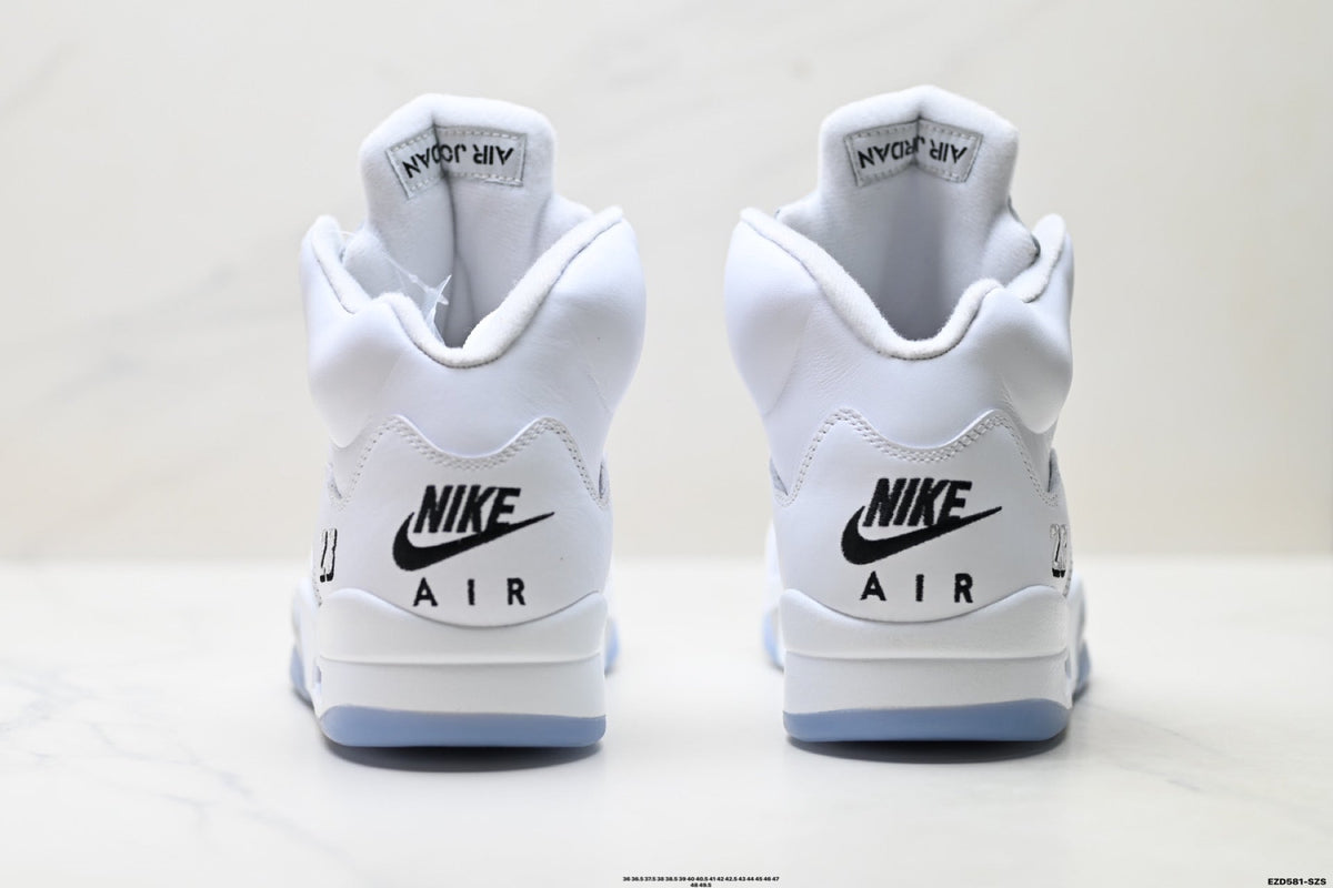 Air Jordan 5 Retro Triple White Sneakers