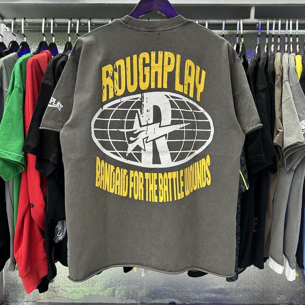 Rough Play Yellow Globe Graphic T-Shirt