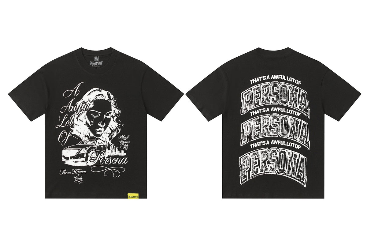 THAT'S A AWFUL LOT OF COUGH SYRUP Persona Graphic Short-Sleeve T-Shirt