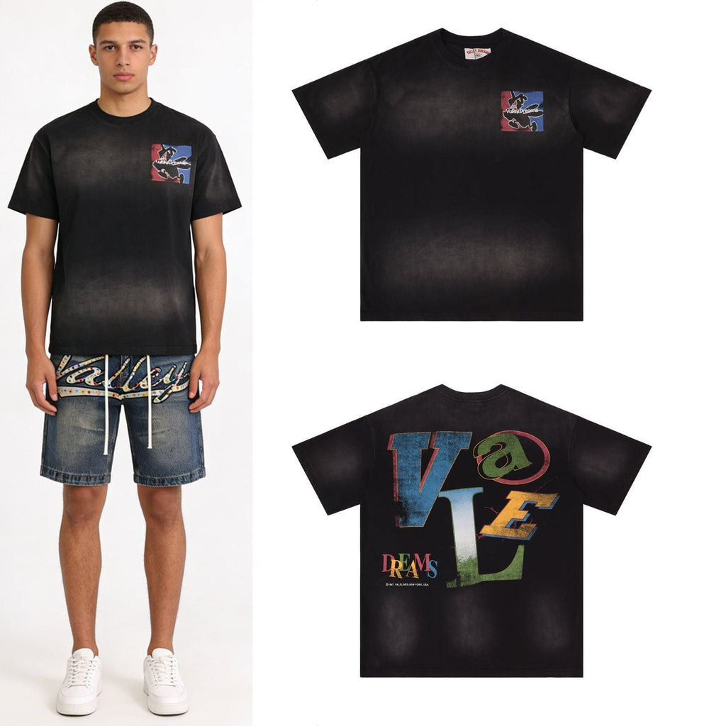 Valley Dreams Graffiti Collage Graphic T-Shirt