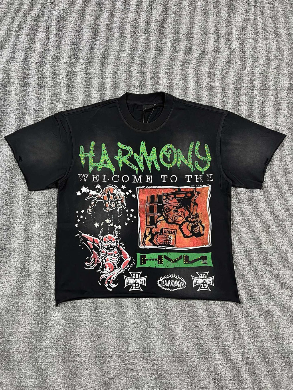 HARMONY New Age Rhinestone Graphic T-Shirt
