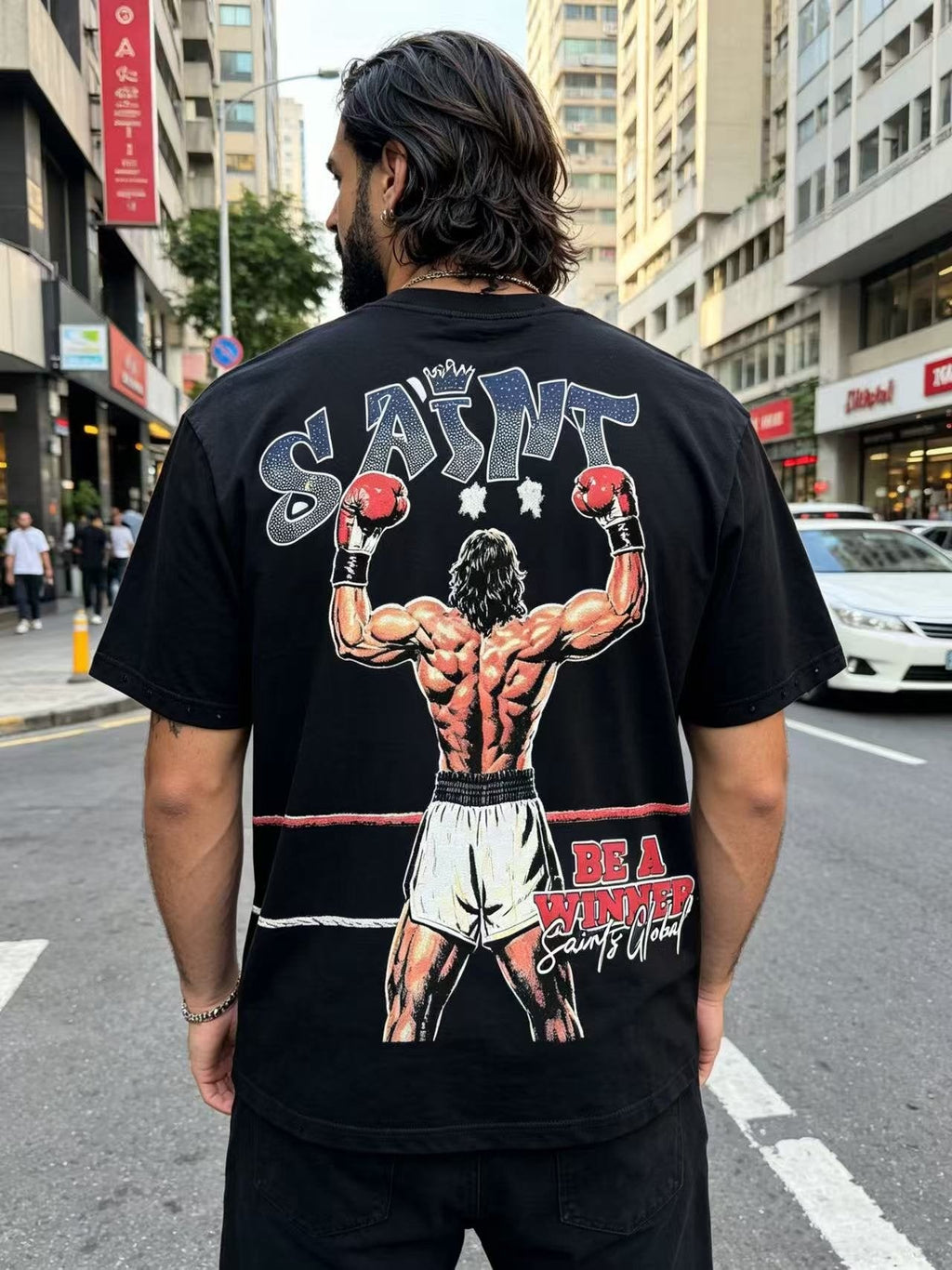 SAINT Boxer Winner Graphic T-Shirt