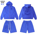 SAINT Vanity Rhinestone Zip Hoodie & Shorts Set