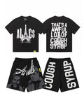 THAT'S A AWFUL LOT OF COUGH SYRUP Paris Eiffel Graphic Short-Sleeve Set
