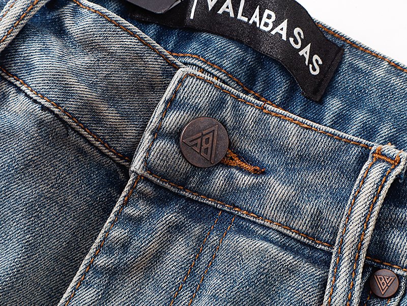 VALABASAS Light Blue Distressed Jeans