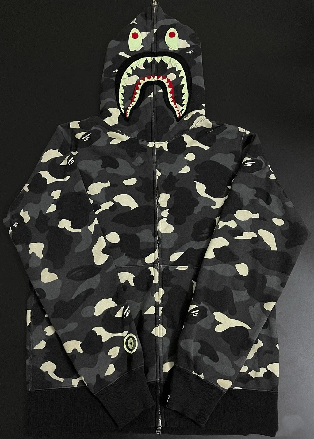 BAPE Shark Full-Zip Camo Hoodie