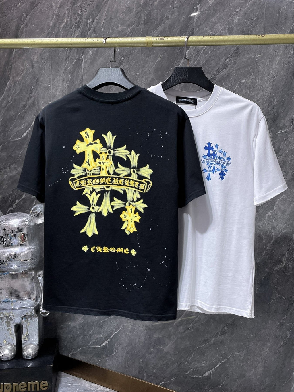 Chrome Hearts Cross Graffiti Graphic T-Shirt