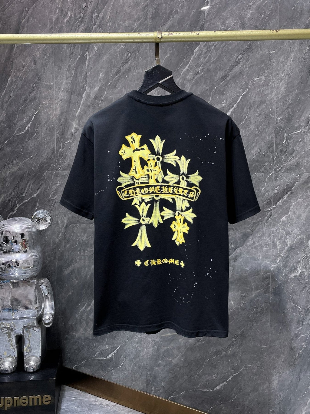 Chrome Hearts Cross Graffiti Graphic T-Shirt
