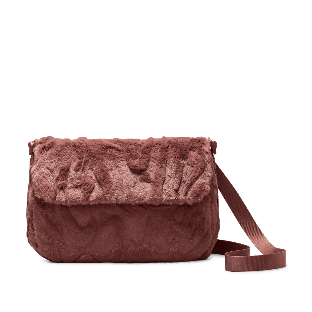 Wmns Nike Sportswear Futura 365 Faux Fur Crossbody Bag 'Red Sepia'