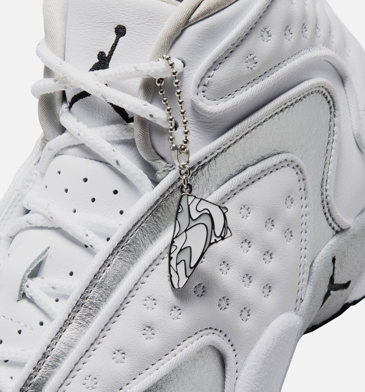 Air Jordan OG Women's Sneakers - White / Black / Metallic Silver