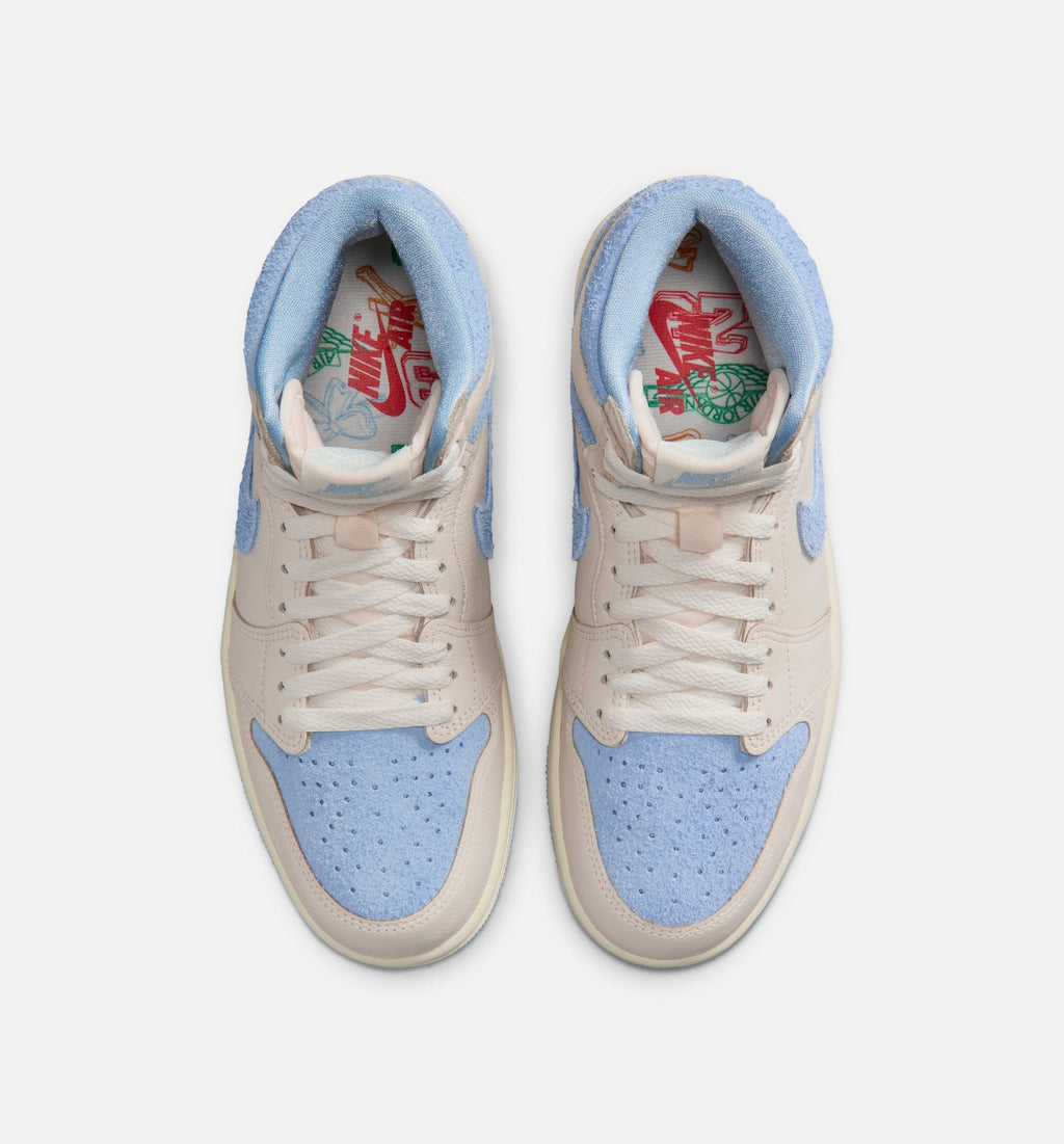 Air Jordan 1 Retro High OG Psychic Blue Women's Sneakers - Pale Ivory / Blue / Off-White