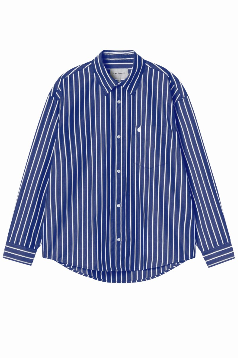 CARHARTT WIP GOWAN SHIRT L/S Lapis / Stripe