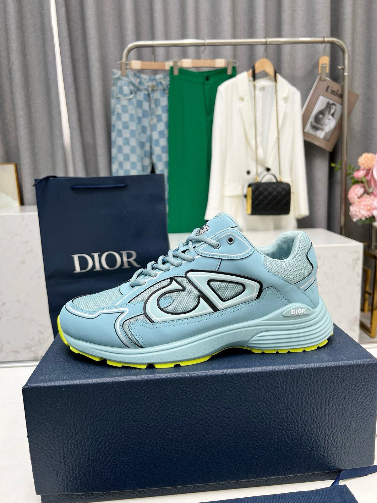 Dior B30 Unisex Mesh and Leather Sneakers