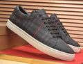 Burberry Charcoal Plaid Low-Top Sneakers