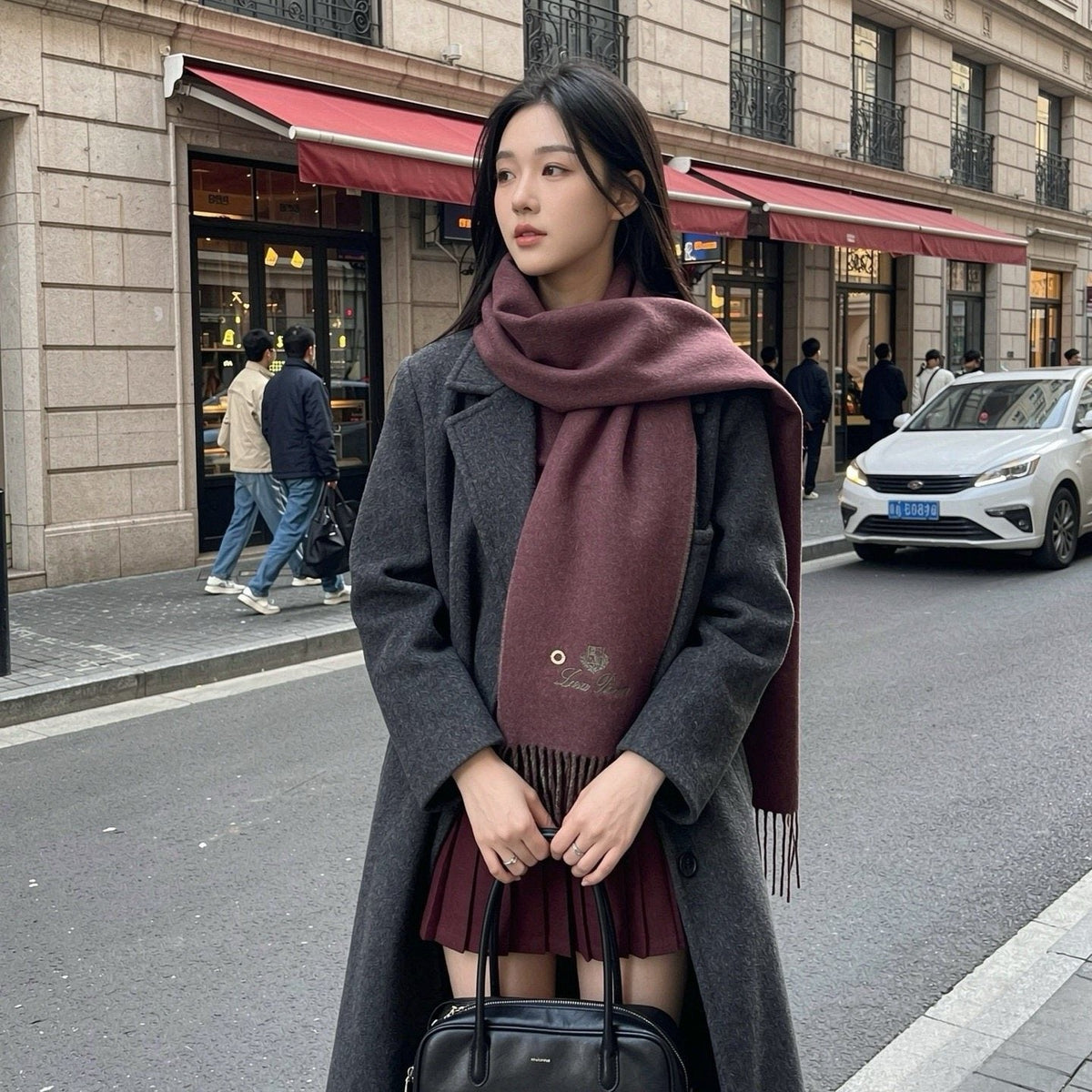 Loro Piana Reversible Fringed Scarf