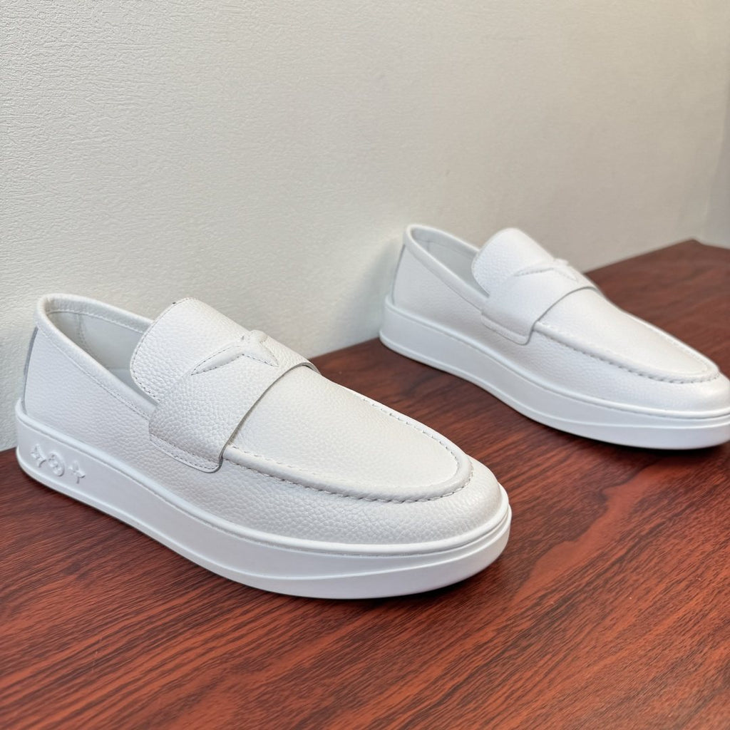 Louis Vuitton Men's White Slip-On Loafers