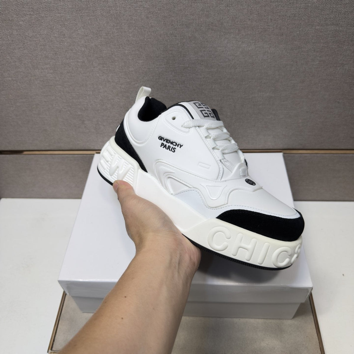 Givenchy Men's Layered Panel Sneakers