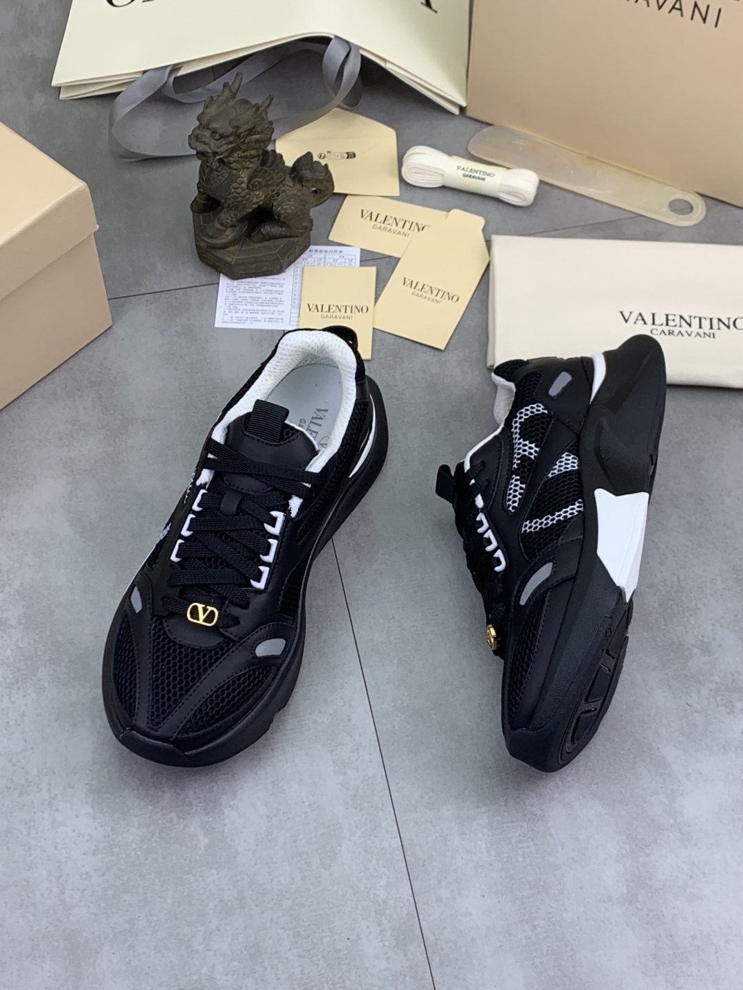 Valentino Mesh Panel Sneakers