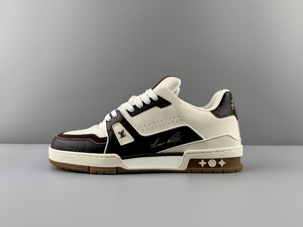 Louis Vuitton Men's White & Black Low-Top Sneakers